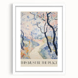 Abstract Electric Landscape Canvas - Modern Vibrant Wall Art Decor