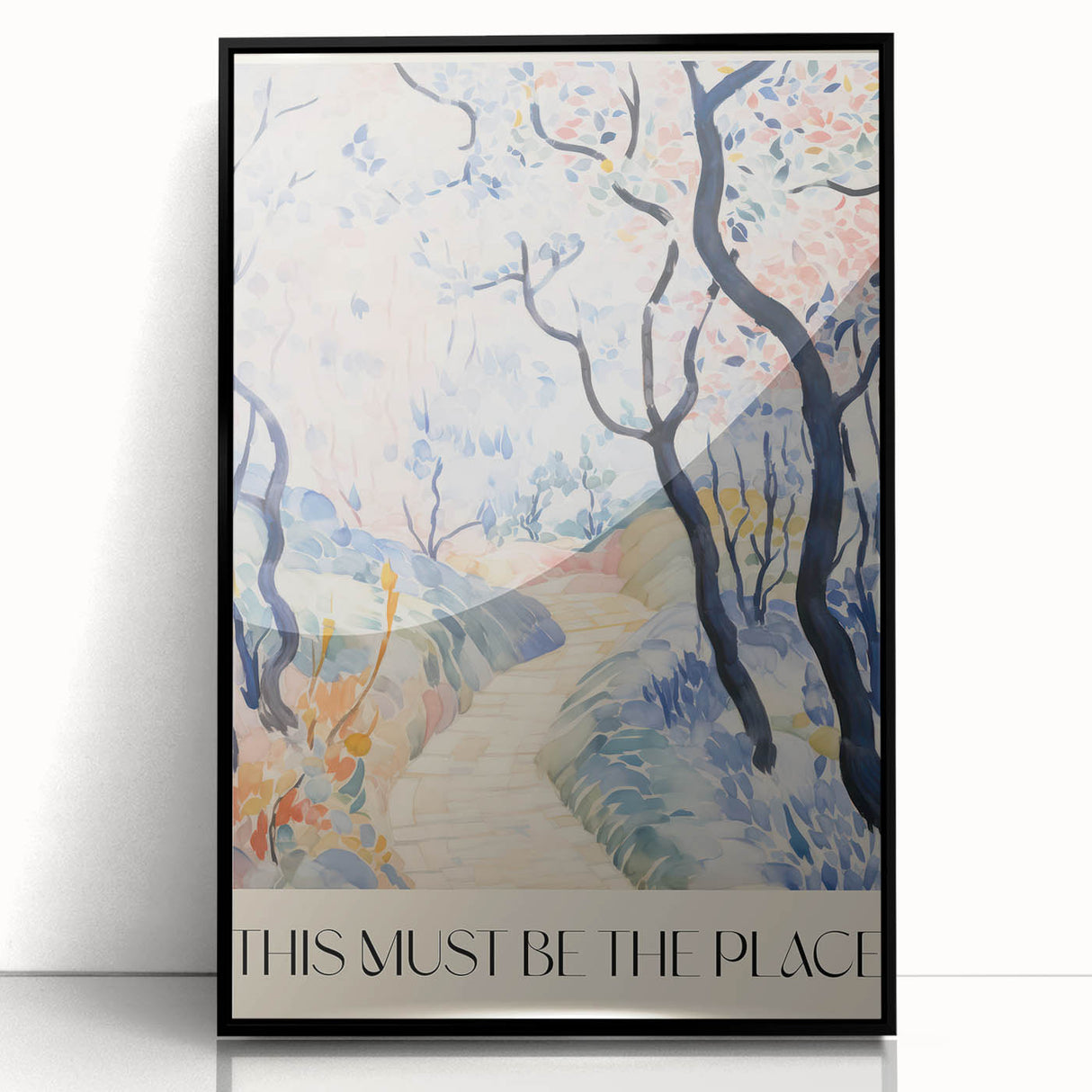Abstract Electric Landscape Canvas - Modern Vibrant Wall Art Decor