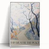 Abstract Electric Landscape Canvas - Modern Vibrant Wall Art Decor