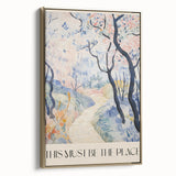 Abstract Electric Landscape Canvas - Modern Vibrant Wall Art Decor