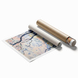 Abstract Electric Landscape Canvas - Modern Vibrant Wall Art Decor