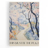 Abstract Electric Landscape Canvas - Modern Vibrant Wall Art Decor