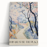 Abstract Electric Landscape Canvas - Modern Vibrant Wall Art Decor