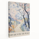 Abstract Electric Landscape Canvas - Modern Vibrant Wall Art Decor