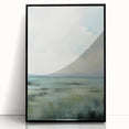 Electric Landscape Wall Art with Serene Green Fields | Modern Decor