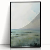 Electric Landscape Wall Art with Serene Green Fields | Modern Decor