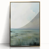 Electric Landscape Wall Art with Serene Green Fields | Modern Decor