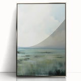 Electric Landscape Wall Art with Serene Green Fields | Modern Decor