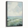 Electric Landscape Wall Art with Serene Green Fields | Modern Decor