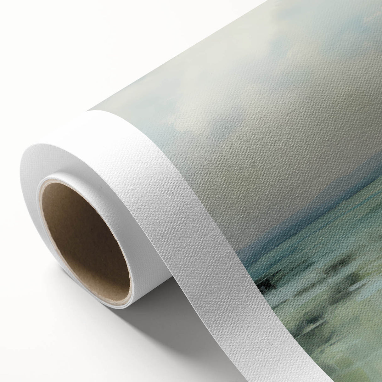 Electric Landscape Wall Art with Serene Green Fields | Modern Decor