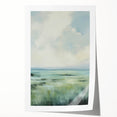 Electric Landscape Wall Art with Serene Green Fields | Modern Decor