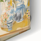 Electric Floral Still Life Wall Art with Vases | Vibrant Modern Decor