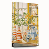 Electric Floral Still Life Wall Art with Vases | Vibrant Modern Decor