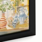 Electric Floral Still Life Wall Art with Vases | Vibrant Modern Decor