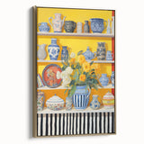 Electric Still Life Wall Art with Bold Vases and Flowers | Modern Decor