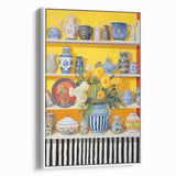 Electric Still Life Wall Art with Bold Vases and Flowers | Modern Decor