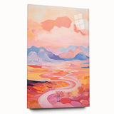 Electric Landscape Wall Art with Sunset Hues | Vibrant Modern Decor
