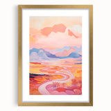 Electric Landscape Wall Art with Sunset Hues | Vibrant Modern Decor