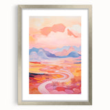 Electric Landscape Wall Art with Sunset Hues | Vibrant Modern Decor