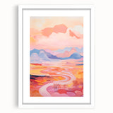 Electric Landscape Wall Art with Sunset Hues | Vibrant Modern Decor