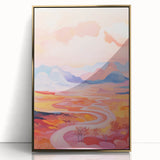 Electric Landscape Wall Art with Sunset Hues | Vibrant Modern Decor