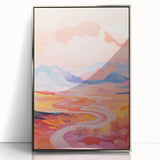 Electric Landscape Wall Art with Sunset Hues | Vibrant Modern Decor
