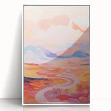 Electric Landscape Wall Art with Sunset Hues | Vibrant Modern Decor