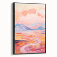 Electric Landscape Wall Art with Sunset Hues | Vibrant Modern Decor