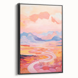 Electric Landscape Wall Art with Sunset Hues | Vibrant Modern Decor