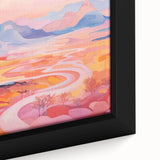 Electric Landscape Wall Art with Sunset Hues | Vibrant Modern Decor