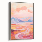 Electric Landscape Wall Art with Sunset Hues | Vibrant Modern Decor