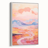 Electric Landscape Wall Art with Sunset Hues | Vibrant Modern Decor