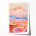 Electric Landscape Wall Art with Sunset Hues | Vibrant Modern Decor