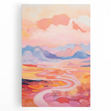 Electric Landscape Wall Art with Sunset Hues | Vibrant Modern Decor