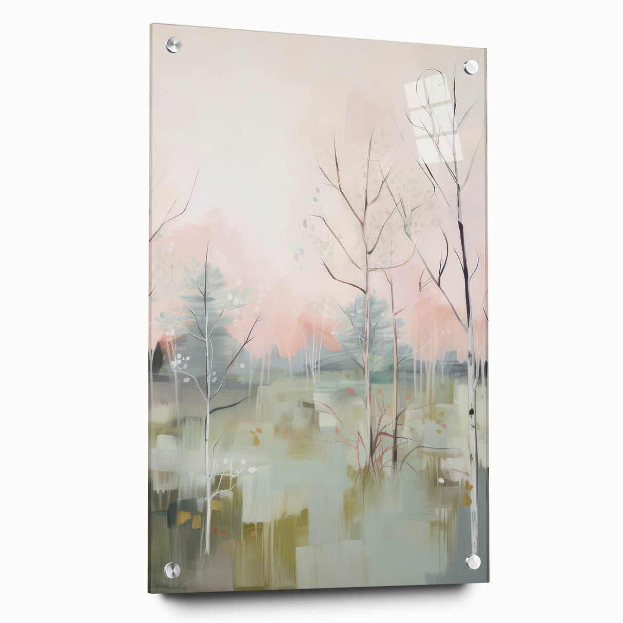 Electric Forest Landscape Wall Art | Serene Nature-Inspired Decor