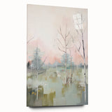 Electric Forest Landscape Wall Art | Serene Nature-Inspired Decor