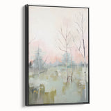 Electric Forest Landscape Wall Art | Serene Nature-Inspired Decor