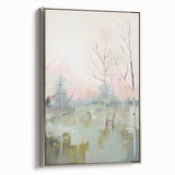 Electric Forest Landscape Wall Art | Serene Nature-Inspired Decor