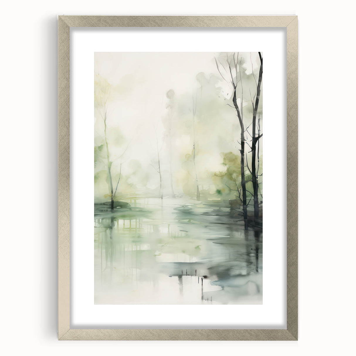 Misty Forest Electric Wall Art | Serene Nature-Inspired Decor