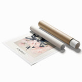 Electric Floral Art with 'Buy Myself Flowers' Text | Modern Wall Decor