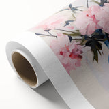 Electric Floral Art with Blue Vase and Pink Flowers | Modern Wall Decor