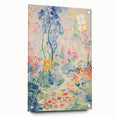 Electric Floral Pathway Canvas - Vibrant Abstract Wall Art Decor