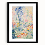 Electric Floral Pathway Canvas - Vibrant Abstract Wall Art Decor