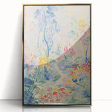 Electric Floral Pathway Canvas - Vibrant Abstract Wall Art Decor