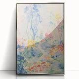 Electric Floral Pathway Canvas - Vibrant Abstract Wall Art Decor