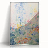 Electric Floral Pathway Canvas - Vibrant Abstract Wall Art Decor