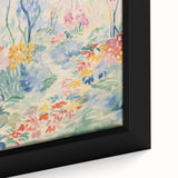 Electric Floral Pathway Canvas - Vibrant Abstract Wall Art Decor