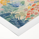 Electric Floral Pathway Canvas - Vibrant Abstract Wall Art Decor