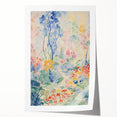 Electric Floral Pathway Canvas - Vibrant Abstract Wall Art Decor