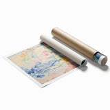 Electric Floral Pathway Canvas - Vibrant Abstract Wall Art Decor